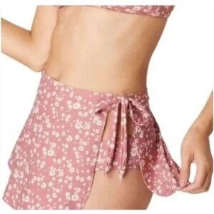 Andie The Sarong Bottom Swim Cover Ditsy Floral Rose Size M NWT